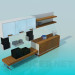 3D Modell Satz von Möbel für Wohnzimmer - Vorschau