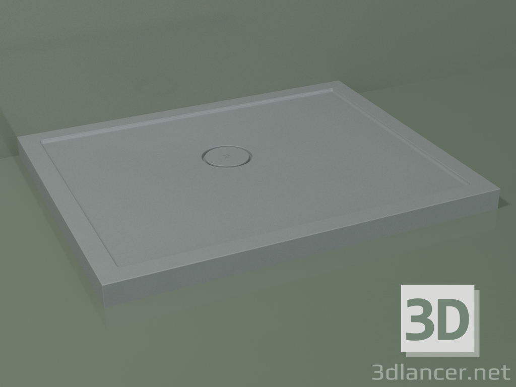3D modeli Duş teknesi Medio (30UM0128, Gümüş Gri C35, 100x80 cm) - önizleme