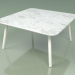 3d модель Столик кавовий 011 (Metal Milk, Carrara Marble) – превью