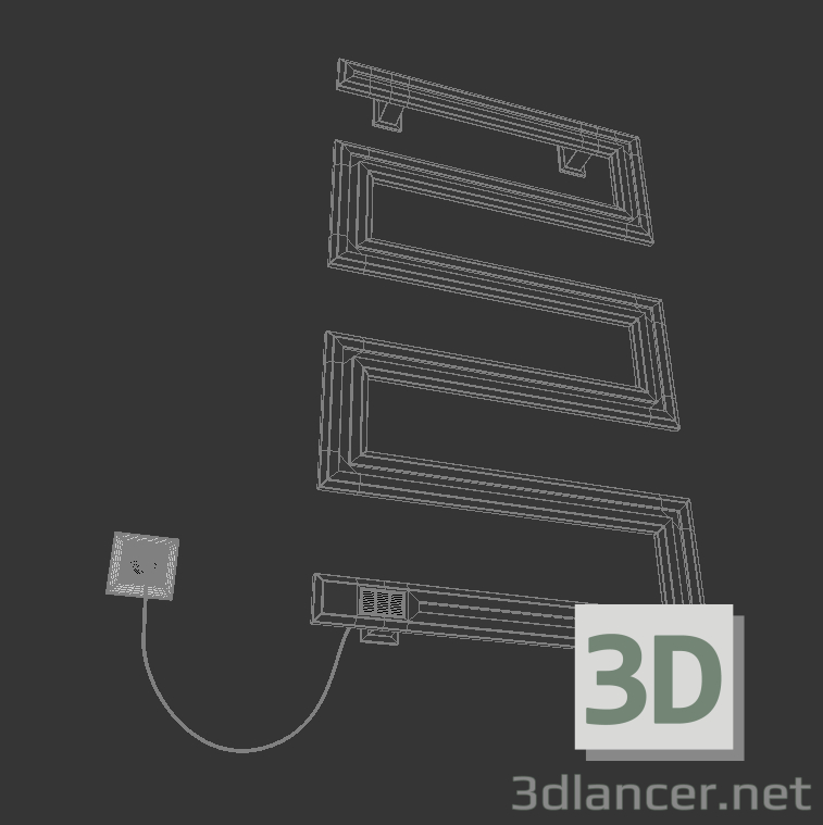 Trockner für Handtücher 3D-Modell kaufen - Rendern