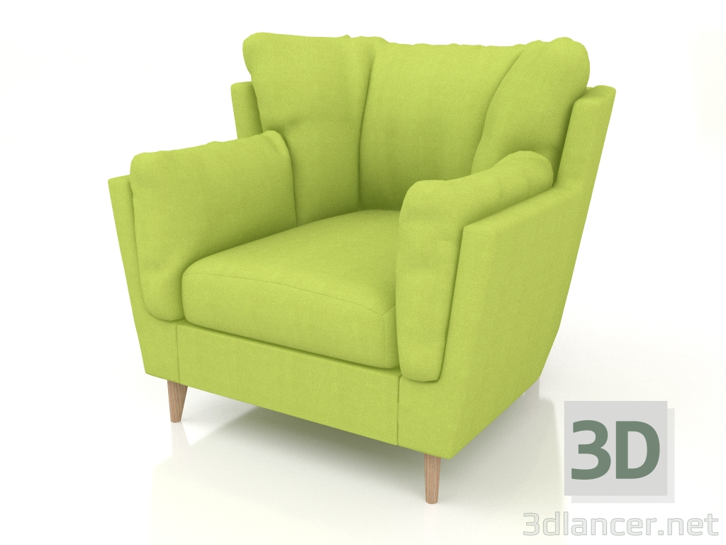 Modelo 3d cadeira hygge - preview