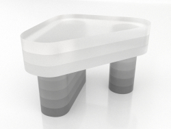 Coffee table GLASS CANDY (black-white)