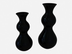 Vase dans le style art déco dans un spectacle sombre Vase B (2 pièces)