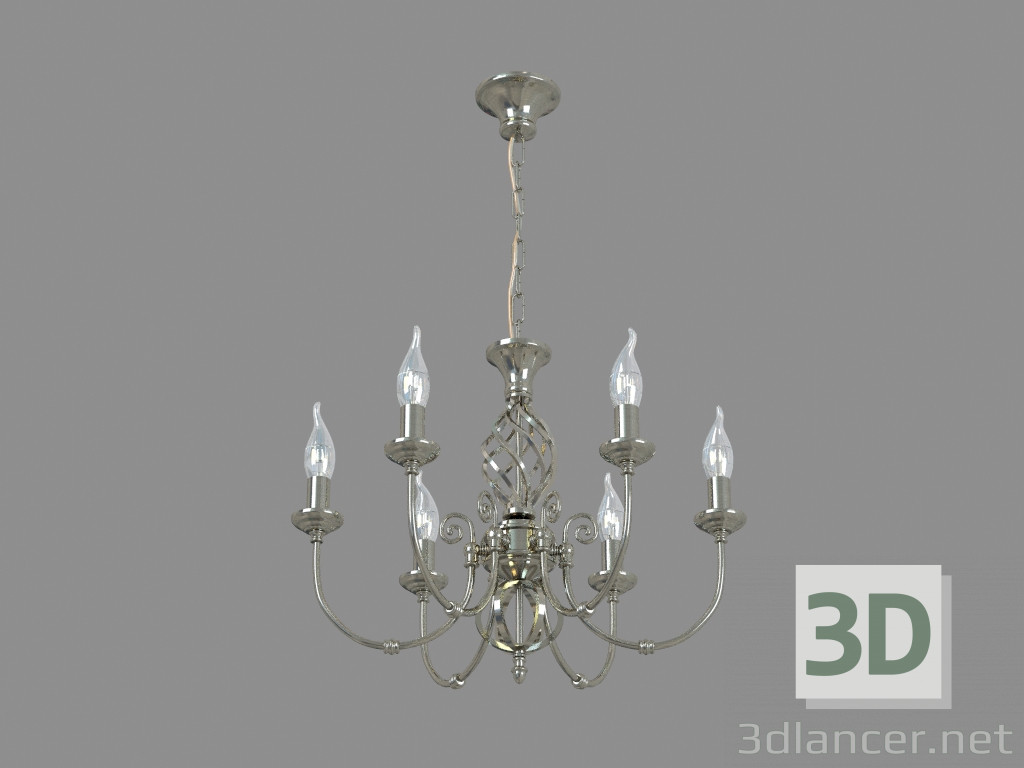 Modelo 3d Chandelier A8392LM-6AB - preview