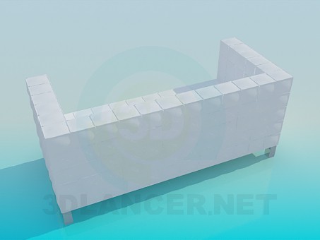 modelo 3D Sofá - escuchar modelo 3D Sofá - escuchar