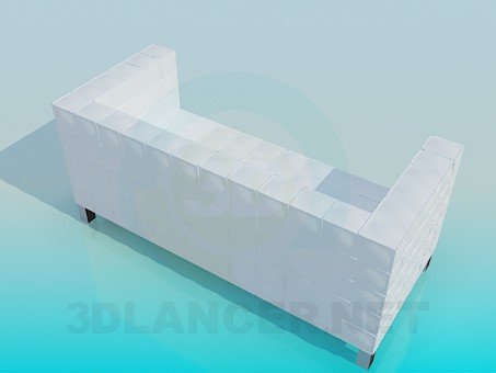 modelo 3D Sofá - escuchar modelo 3D Sofá - escuchar