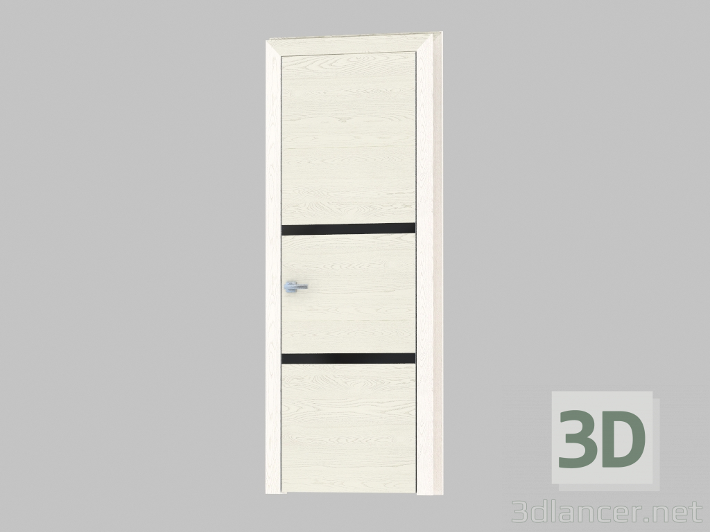 3d model Puerta de interroom (35,30 negro) - vista previa