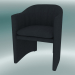 Modelo 3d Cadeira de jantar, Loafer de escritório (SC24, A 79cm, 57x59cm, Veludo 10 Crepúsculo) - preview