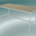 3D modeli Dikdörtgen masa Tabanı Yüksek 85x190x95 (Meşe, Beyaz) - önizleme
