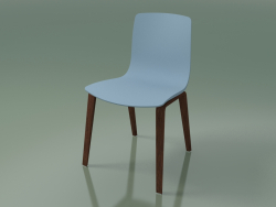 Cadeira 3947 (4 pernas de madeira, polipropileno, nogueira)