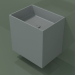 modèle 3D Lavabo suspendu (02UN23101, gris argenté C35, L 48, P 36, H 48 cm) - preview