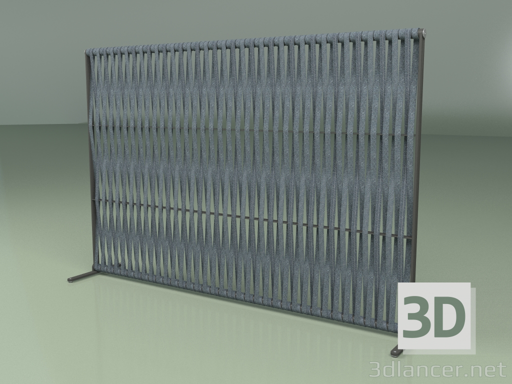3D Modell Wandschirm 002 (Gürtel 25mm Teal) - Vorschau