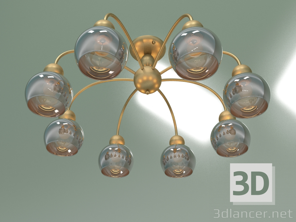 Modelo 3d Candelabro de teto 30148-8 (ouro pérola) - preview