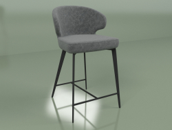 Cadeira semi-bar Keen (cinza óleo)