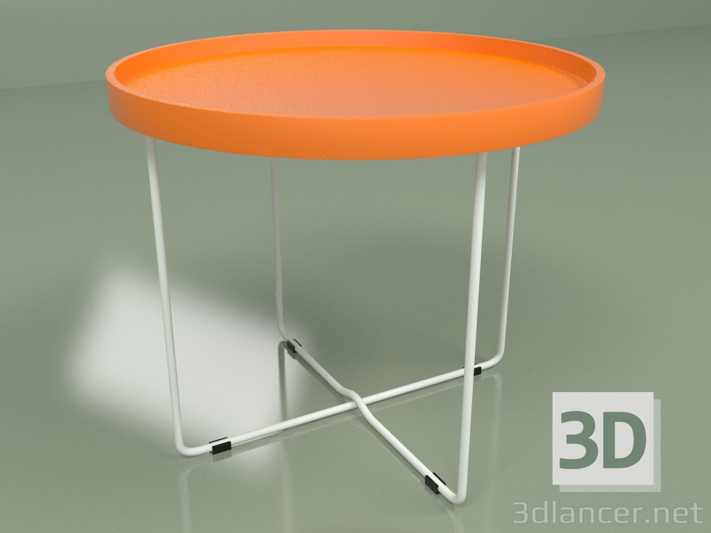 modello 3D Tavolino Arvika (arancione) - anteprima