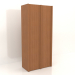 3d model Wardrobe MW 05 wood (1260x667x2818, wood red) - preview