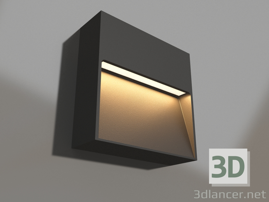 modello 3D Lampada LGD-TRACE-S100x100-4W Warm3000 (GR, 65 gradi, 230V) - anteprima
