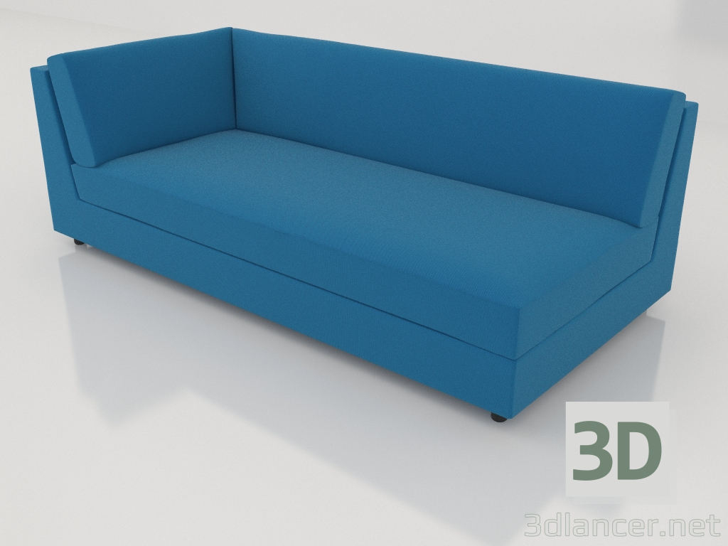 3d model Sofa module 103 corner extended left - preview