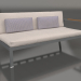 3d model Sofa module, section 1 right (Anthracite) - preview