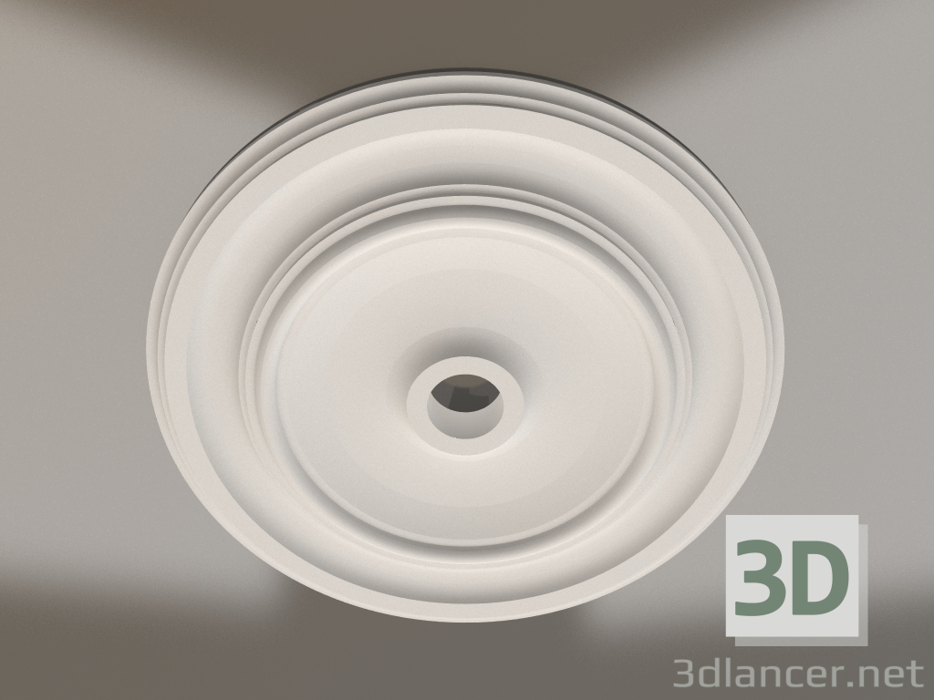 modello 3D Presa da soffitto in cartongesso RP 001 P=250 - anteprima