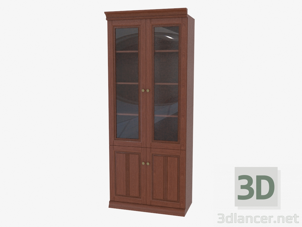 3D Modell Bücherregal zweiflügelig (3841-14) - Vorschau