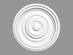 Потолочная розетка R09 (48.5 x 48.5 x 3.7 - Ø 48.5 cm)
