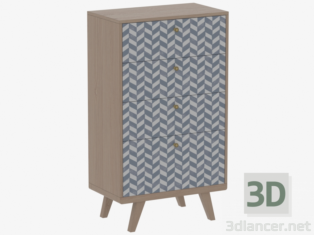 3d model High chest of drawers THIMON (IDC006007050) - preview