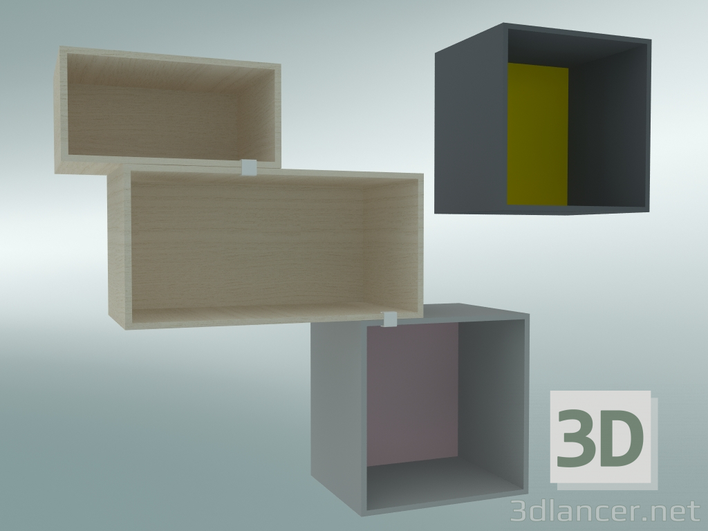 3D Modell Mini Stacked Storage System - Vorschau