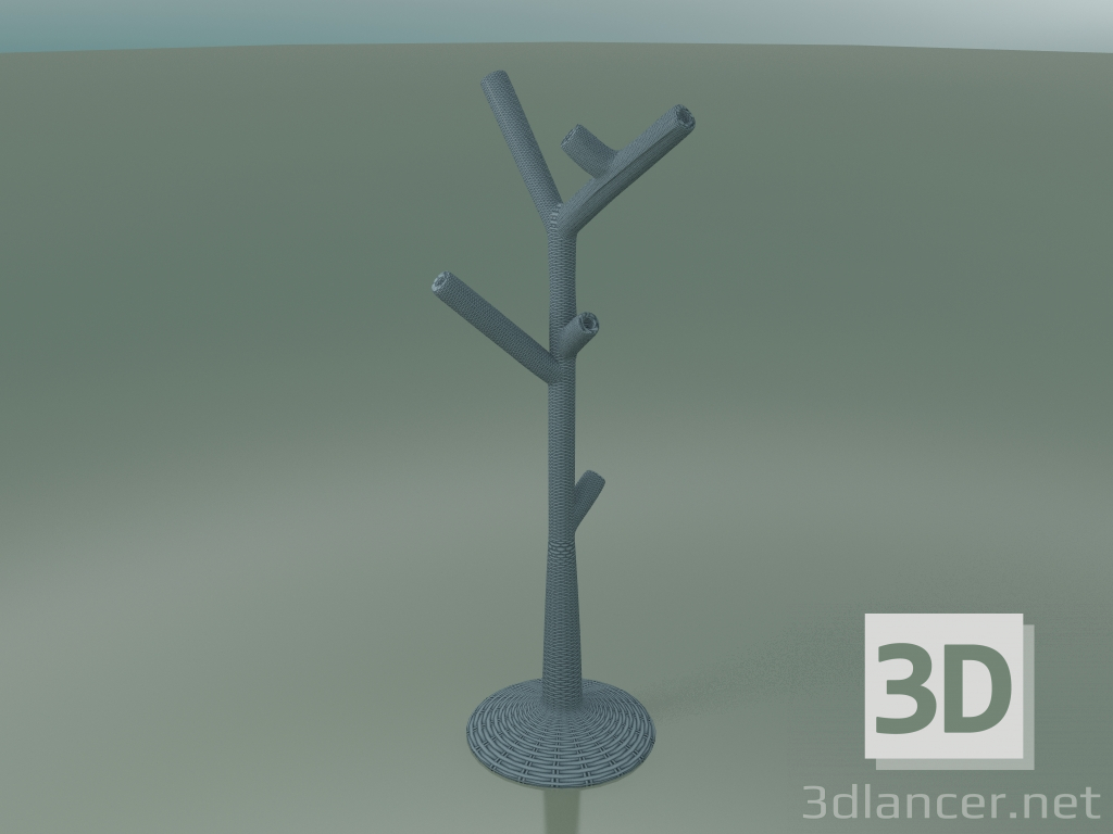 modello 3D Appendiabiti Corallo (Blu) - anteprima