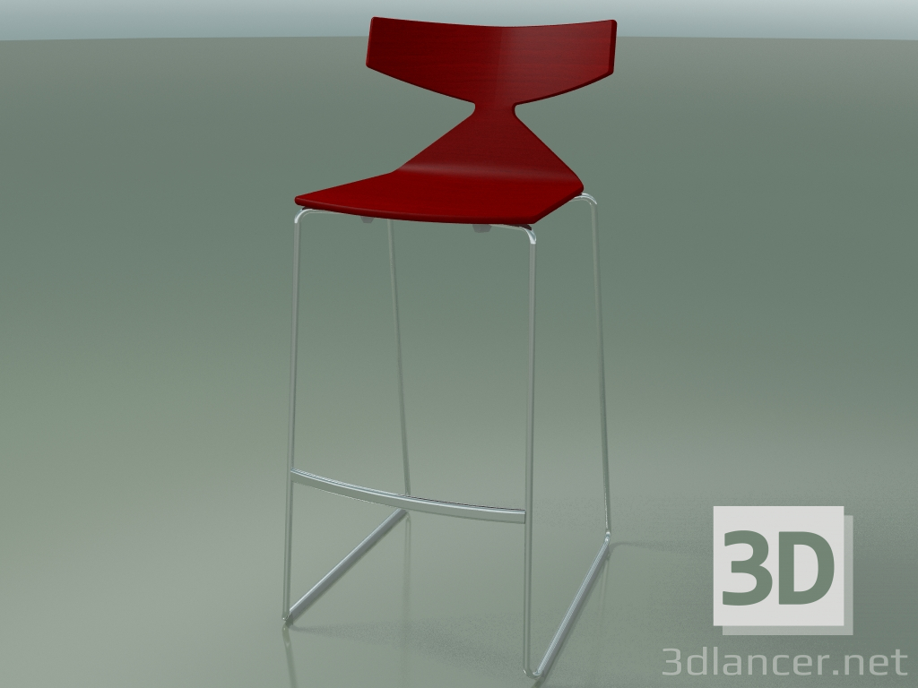 3D modeli İstiflenebilir sandalye 3704 (Kırmızı, CRO) - önizleme