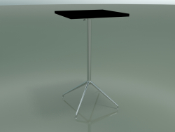 Table carrée 5713, 5730 (H 105 - 59x59 cm, étalée, Noir, LU1)