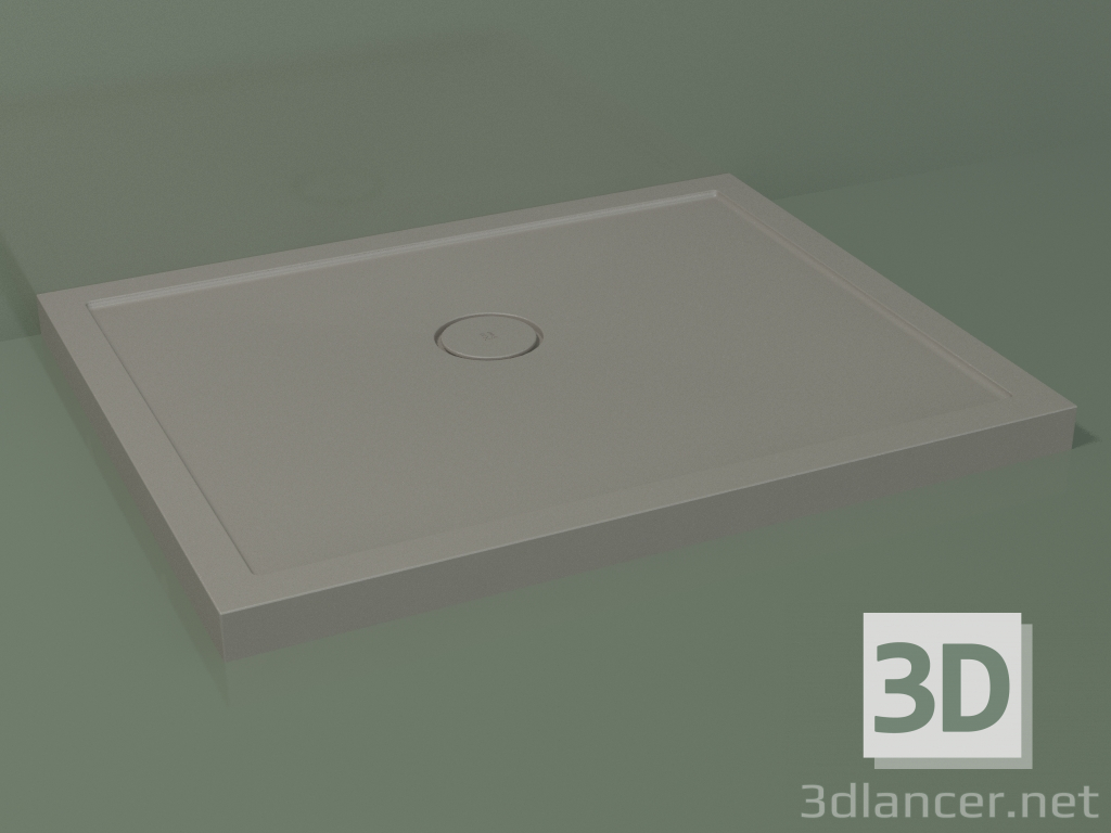 Modelo 3d Base de duche Medio (30UM0128, Clay C37, 100x80 cm) - preview