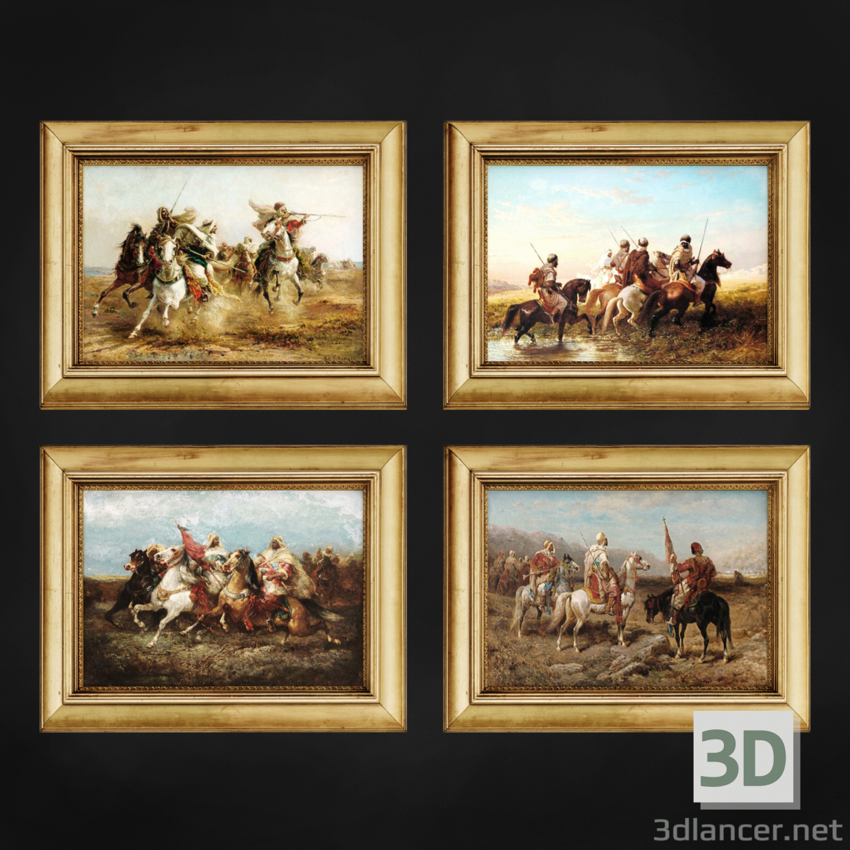 3d model Framed picture - preview