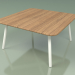3d model Coffee table 011 (Metal Milk, Teak) - preview