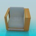 3D Modell Stuhl mit Regal - Vorschau