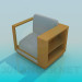3D Modell Stuhl mit Regal - Vorschau
