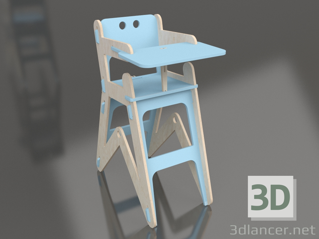 modèle 3D Chaise CLIC H (HGC1BL) - preview