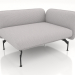 3d model Sofa module 1.5 seats with an armrest on the right - preview