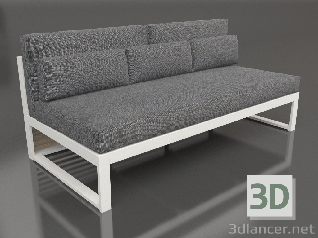 3D modeli Modüler kanepe, 4. bölüm, yüksek arkalık (Akik grisi) - önizleme