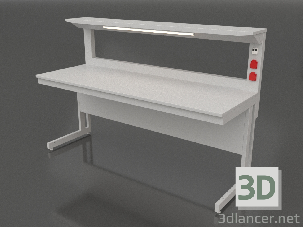 3D modeli 1800 CM 700 raflı laboratuvar masası - önizleme 3D modeli 1800 CM 700 raflı laboratuvar masası - önizleme