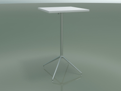 Стол квадратный 5713, 5730 (H 105 - 59x59 cm, разложенный, White, LU1)