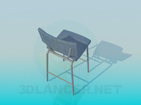 3d модель Высокий стул – превью 3d модель Высокий стул – превью