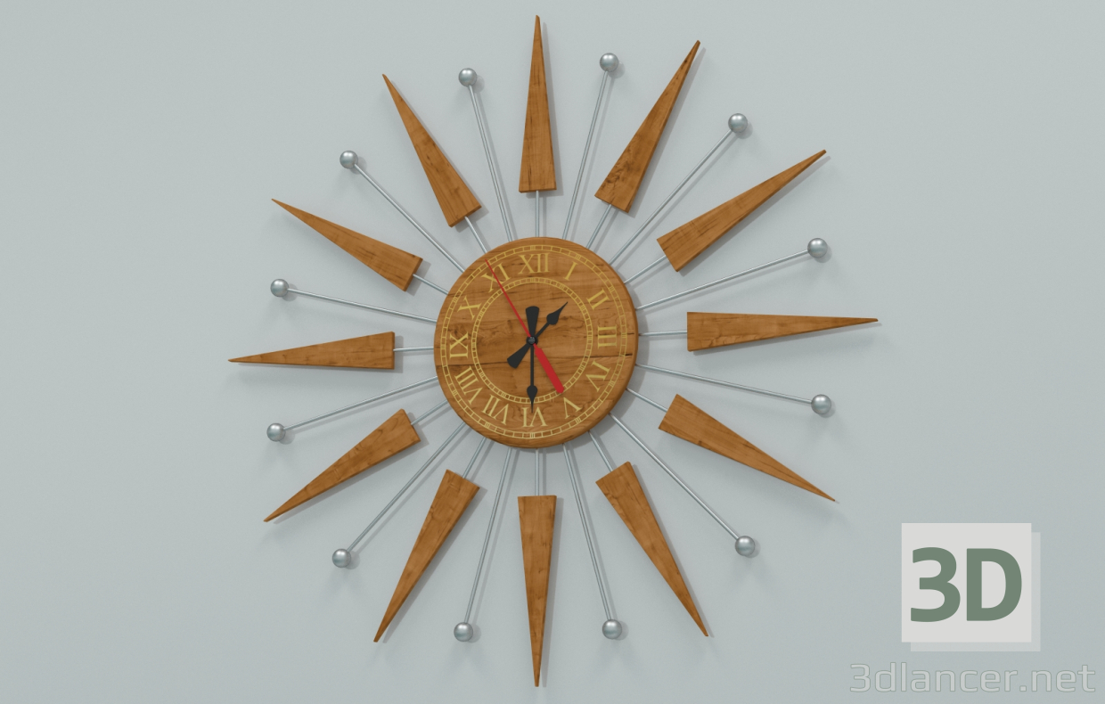 modèle 3D de Horloge murale acheter - rendu