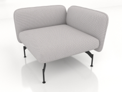 1-seater sofa module with an armrest on the right