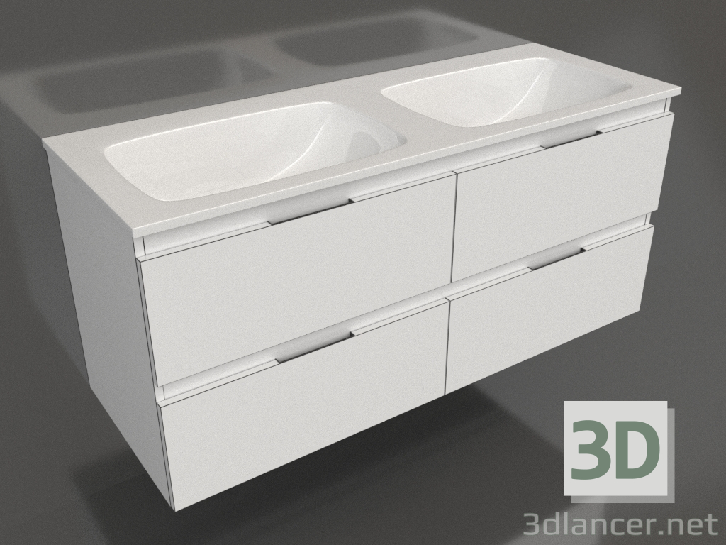 3d model Hanging cabinet 120 cm (ACC0112W) - preview