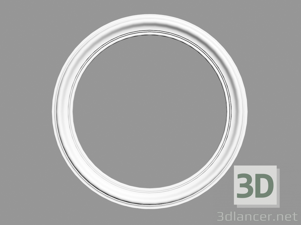 modello 3D Uscita a soffitto R66 (54,5 x 43 x 2,4 - Ø 54,5 cm) - anteprima