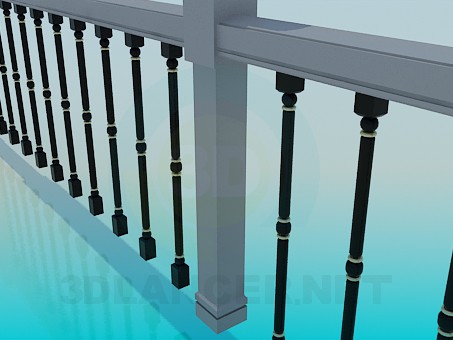 3d model Railing - preview 3d model Railing - preview