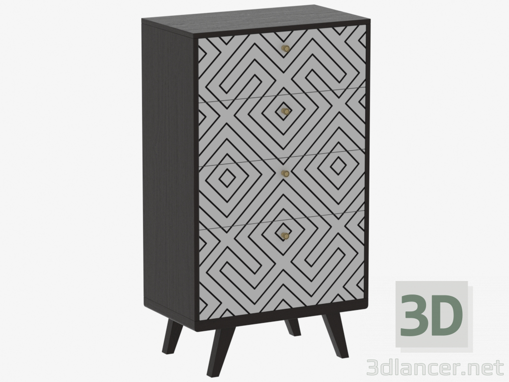 3d model High chest of drawers THIMON (IDC006003018) - preview