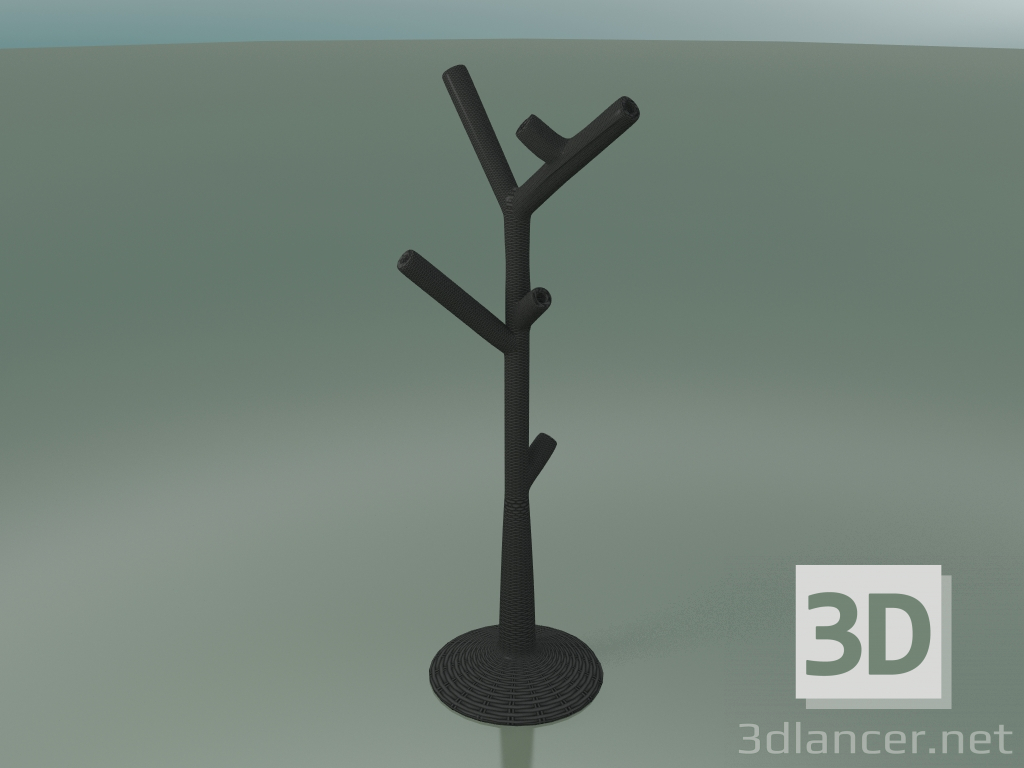 modello 3D Appendiabiti Corallo (grigio) - anteprima