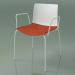 3d model Chair 0450 (4 legs with armrests and a pillow on the seat, polypropylene PO00101, V12) - preview